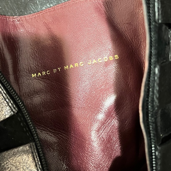 Marc by Marc Jacobs Buckle Leather Suede Moto Punk Rocker Boots Size US 7/37Eur - Picture 4 of 10